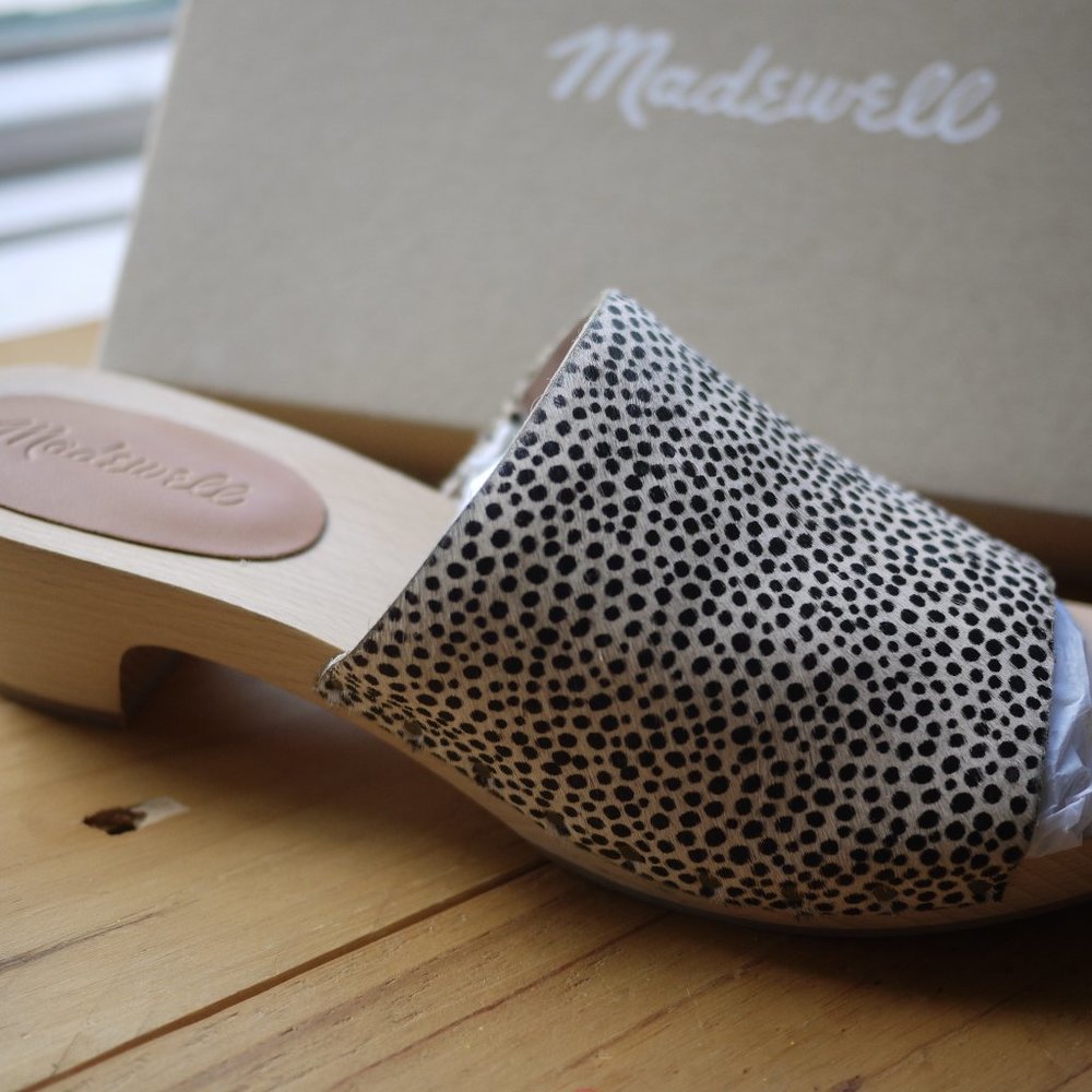 Madewell Calf hair clogs
